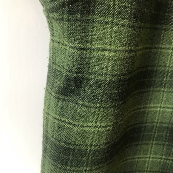 North Face Outbound Plaid Zip Fleece Hoodie Sage S - Picture 9 of 10